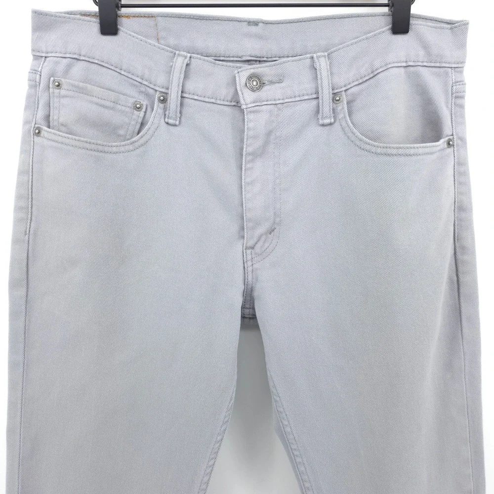 Levi's Mens Jeans 511 Slim Fit 33x30 Light Grey Modern Stretch‎ Denim